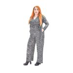 Platinum Ολόσωμη Φόρμα Μαύρη Γυναικεία Κρουαζέ Βoho All Day Free Size - 10239-ΒL