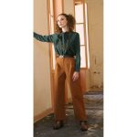 Platinum Γυναικείο Πράσινο Πουκάμισο Ασύμμετρο Mακρυμάνικο Νεανικό All Day - IT-1068-PR - Image 2