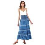 Platinum Φούστα Βlue Jean Γυναικεία Καλοκαιρινή Klos Μακριά Τσιγγάνικη All Day Free Size - 001-A - Image 4