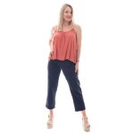Platinum Μπλούζα Τοπ Σάπιο Μήλο Γυναικεία Τιραντέ Klos All Day Free Size - 12092-R - Image 2