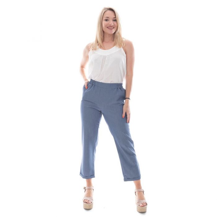 Platinum Μπλούζα Λευκή Γυναικεία Καλοκαιρινή Καθημερινή Με Κιπούρ Δαντέλα - 5451 - Image 3