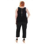 Fairyland Παντελόνι Μαύρο Γυναικείο Καλοκαιρινό Με Λάστιχο All Day - FM-83127-BB - Image 2