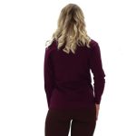 Platinum Μπλούζα Μπορντό Με Ζιβάγκο Γυναικεία Βαμβακερή All Day - 1000-w - Image 2