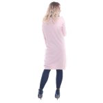 Platinum Ροζ Nude Φόρεμα Γυναικείο Πλεκτό Midi Casual All Day - 1493-IT-Ζ - Image 4
