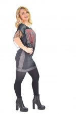 Fairyland Φόρεμα Μαύρο Γυναικείο Bραδυνό Mini Εφαρμοστό Sexy ''Τούλι - Παγέτες'' - fm-Patty-1 - Image 4