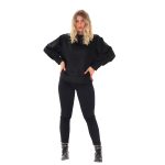 Gomore Παντελόνι Μαύρο Γυναικείο Ελαστικό Casual All Day - 13833-Β