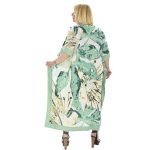 Platinum Καφτάνι Πράσινο Γυναικείο Maxi Με Μulti Color ''Flower Print'' - 22251 - Image 2