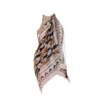 Platinum Μαντήλι - Παρεό Mπεζ Γυναικείο Με Γήινα Γεωμετρικά Σχέδια - AMA-933-3-B - Image 2