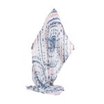 Platinum Παρεό - Μαντήλι Μπλε Με Λευκό Γυναικείο Batik Χρωματιστό - AMAX-807-12 - Image 4