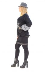 Fairyland Μαύρη Ζωγραφιστή Mπλούζα ''Το Βλέμμα Που Ταξιδεύει'' - fmAthina-3