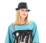 Platinum Μαύρο Γυναικείο Καπέλο ''Καβουράκι'' - 249-2-b