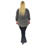 Platinum Mαύρη Ριγέ Μακρυμάνικη Unisex Casual Πουκαμίσα - MO-10-M