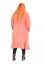 Platinum Μaxi Σομόν Βαμβακερή Ζακέτα ''Βολάν'' - 5155- ITΝ