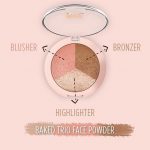 Golden Rose Nude Look Baked Trio Face Powder