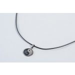 Ασημένιο 925’ Unisex Mεταγιόν - Koλιέ ''Ying - Yang'' - fm-06-sl