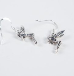 Kρεμαστά Ασημένια 925’ Σκουλαρίκια Nεράιδες ''Τinker Bell''- fm-26-sl