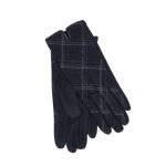 Platinum Γυναικεία Γάντια Πτί Kαρό Μαύρο - Γκρί - AMA-730-03