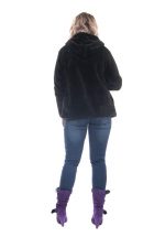 Platinum Mαύρη Fleece Ζακέτα Με Κουκούλα ''Σαλιγκάρι'' - 990-wb