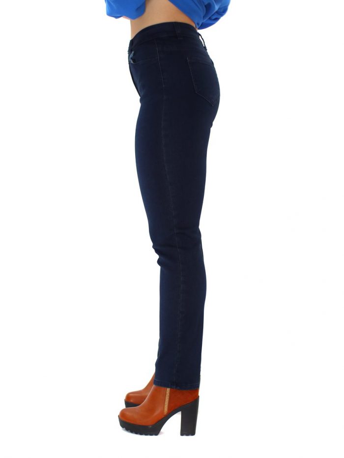 Gomore Blue Black Jean Ελαστικό Παντελόνι - 13554