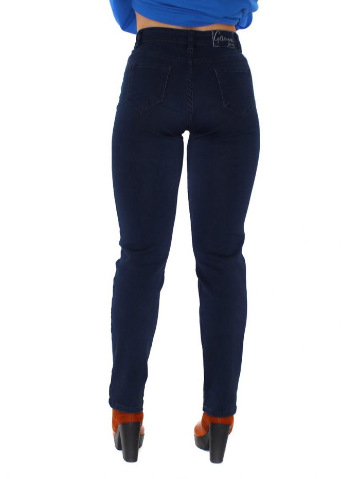 Gomore Blue Black Jean Ελαστικό Παντελόνι - 13554