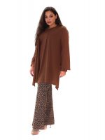 Gomore Kαφέ - Σοκολά Λεπτή Ζακέτα - 14621-ΒR-XXL