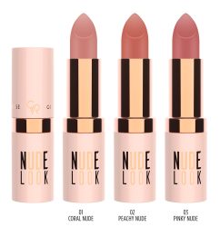 Nude Look Perfect Matte Lipstick GR [Golden Rose] - 01 Coral Nude