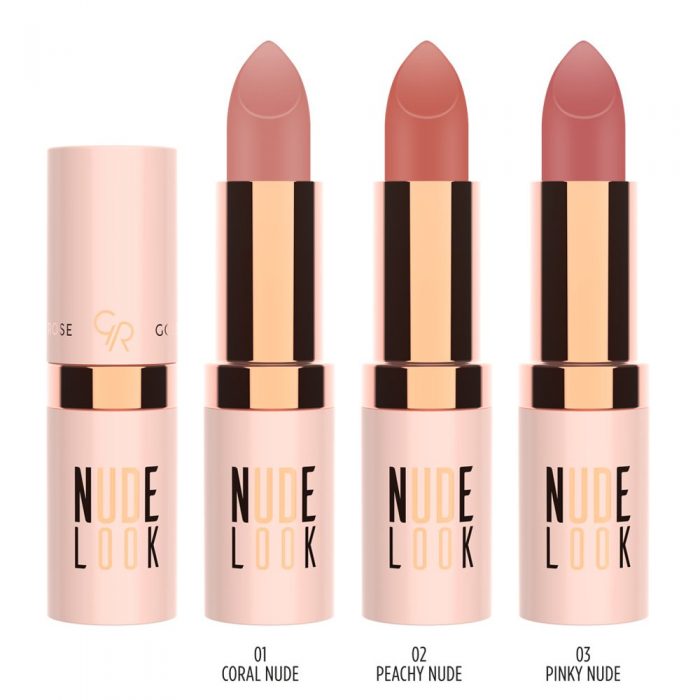 Nude Look Perfect Matte Lipstick GR [Golden Rose] - 01 Coral Nude