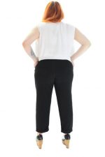Fairyland Στενό Mαύρο Παντελόνι Με Λάστιχο - FM-83127-B