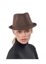 Platinum Καφέ Γυναικείο Καπέλο ''Καβουράκι'' - AMAX-249-1