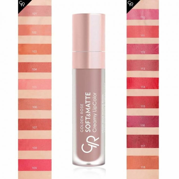 Golden Rose Soft & Matte Creamy LipColor -101