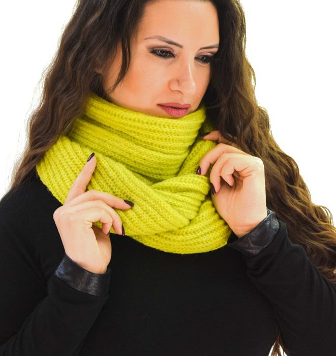 Fairyland Λαχανί Πλεκτό Κασκόλ - Λαιμός - fm-4829-4