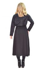 Platinum Μidi Eβαζέ Mαύρη Φούστα ''Εξώγαζα'' - it-1052-b