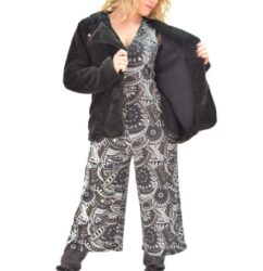Platinum Μαύρη Ολόσωμη Αμάνικη Jumpsuit Φόρμα - 10200