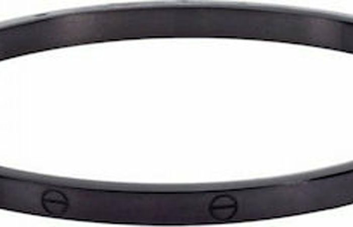 Mαύρο Ατσάλι Βραχιόλι - Xειροπέδα Με Σχέδιο - SSD1360BK