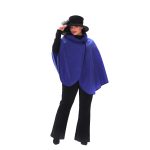 Gomore Κάπα Μωβ - Μπλε Γυναικεία Casual Βελούρ Ασύμμετρη All Day - 24494 - Image 2