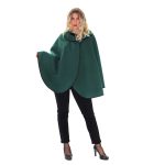 Gomore Κάπα Πράσινη Γυναικεία Ασύμμετρη Χειμωνιάτικη Casual All Day - 24494-G - Image 2