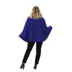 Gomore Κάπα Μωβ - Μπλε Γυναικεία Casual Βελούρ Ασύμμετρη All Day - 24494 - Image 4