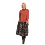 Platinum Γυναικείο Κεραμιδί Πουκάμισο Με Πιέτες Ασύμμετρο All Day - ITX-1068 - Image 2