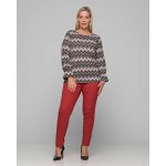 Gomore Παντελόνι Kόκκινο Γυναικείο Jean Ελαστικό Casual ΧΧL All Day - 13535-R-XXL