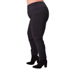 Gomore Γυναικείο Μαύρο Παντελόνι Χειμερινό Ελαστικό Με Μπάσκα Και Λάστιχο All Day XXL - 24846-B - Image 3