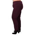 Gomore Παντελόνι Μπορντό Γυναικείο Χειμερινό Ελαστικό Με Μπάσκα Και Λάστιχο XXXL All Day - 24846-BO - Image 2