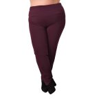 Gomore Παντελόνι Μπορντό Γυναικείο Χειμερινό Ελαστικό Με Μπάσκα Και Λάστιχο XXXL All Day - 24846-BO - Image 3