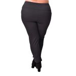 Gomore Γυναικείο Μαύρο Παντελόνι Χειμερινό Ελαστικό Με Μπάσκα Και Λάστιχο All Day XXL - 24846-B - Image 4