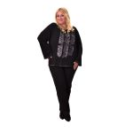 Gomore Μπλούζα Μαύρη Με Animal Print Σχέδιο Γυναικεία All Day XXL- 24914-BC - Image 3