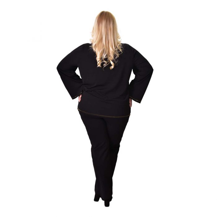 Gomore Μπλούζα Μαύρη Με Animal Print Σχέδιο Γυναικεία All Day XXL- 24914-BC - Image 4