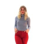 Platinum Μπλούζα Γκρι Με Ζιβάγκο Γυναικεία Πλεκτή Casual All Day Free Size - 8787-GG