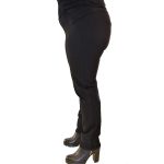 Fairyland Γυναικείο Μαύρο Παντελόνι Με Λάστιχο Σε Στενή Γραμμή All Day - FM-2022 - Image 2