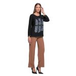 Gomore Μπλούζα Μαύρη Γυναικεία Με Animal Print Νεανική All Day - GM-24914-B - Image 2