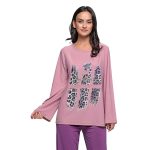 Gomore Μπλούζα Ροζ Γυναικεία Με Animal Print Νεανική All Day - 24914-R