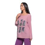 Gomore Μπλούζα Ροζ Γυναικεία Με Animal Print Νεανική All Day - 24914-R - Image 2